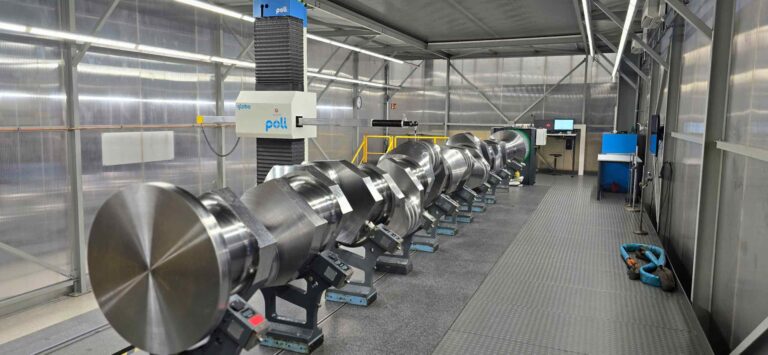 GMH Gruppe invests in quality management. One of the largest measuring machines in the world and a very precise ultrasonic testing machine are now in use at Wildauer Schmiede- und Kurbelwellentechnik (WSK) GmbH in Brandenburg.